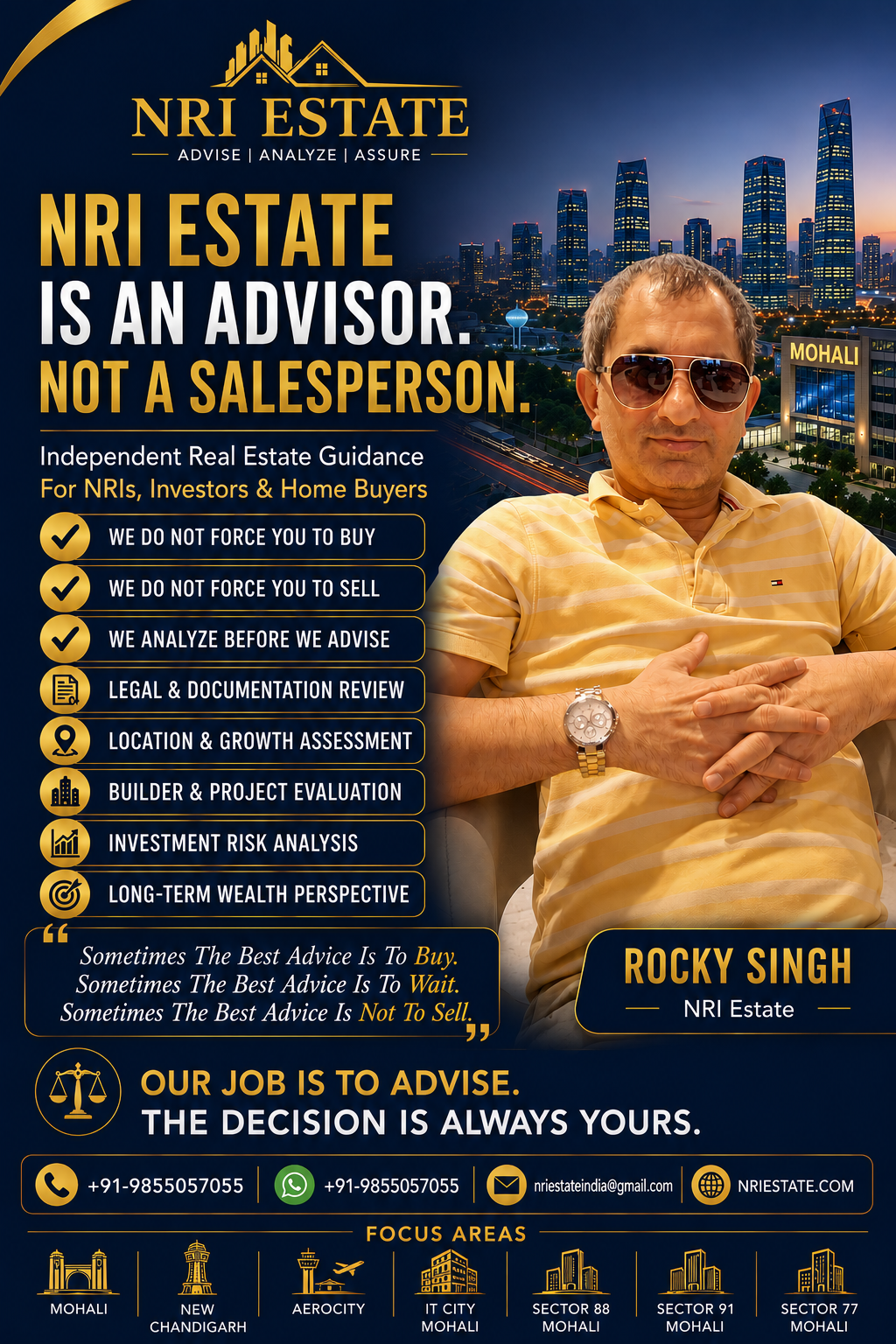 real estate advisor nri estate