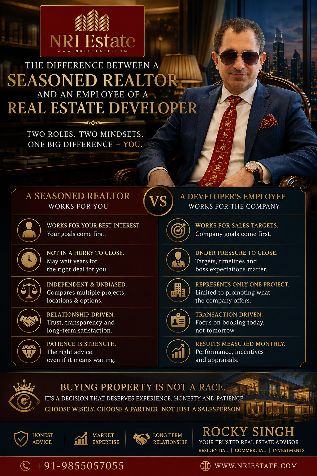 realtor vs employee of developer